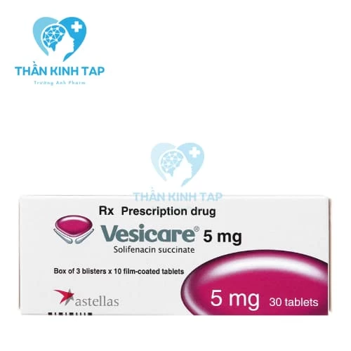 Vesicare 5mg - Thuốc điều trị tiểu nhiều lần và tiểu gấp